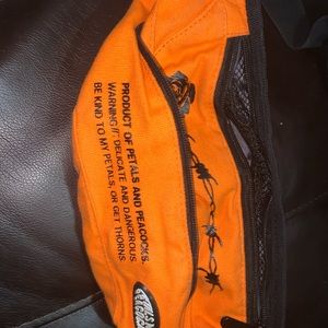 Petals and peacock fanny pack